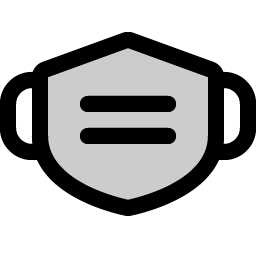face mask duotone icon
