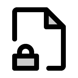 file lock duotone icon