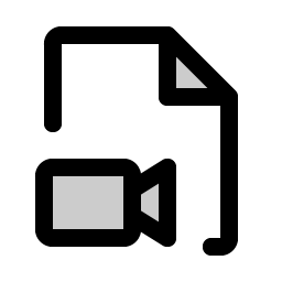 file video duotone icon