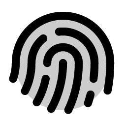 fingerprint duotone icon