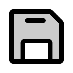 floppy disk duotone icon