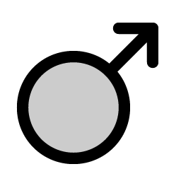 gender male duotone icon