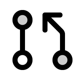 git pull request duotone icon