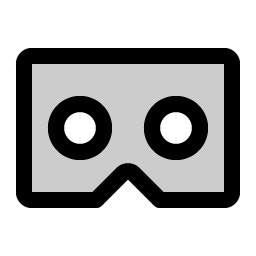 google cardboard logo duotone icon