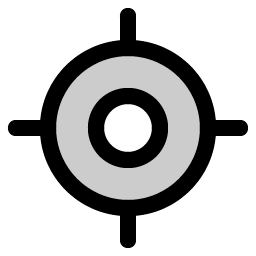 gps fix duotone icon