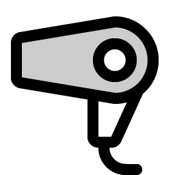 hair dryer duotone icon