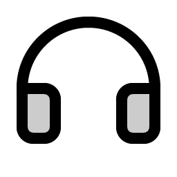 headphones duotone icon