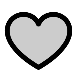 heart duotone icon