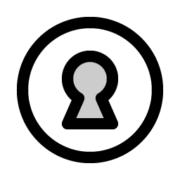 keyhole duotone icon