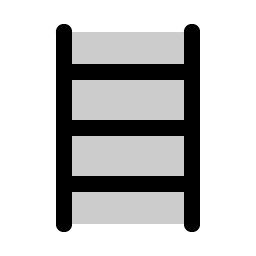 ladder simple duotone icon