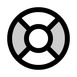 lifebuoy duotone icon