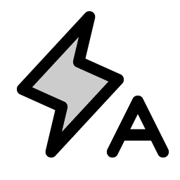 lightning a duotone icon