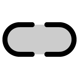 link simple horizontal break duotone icon