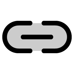 link simple horizontal duotone icon