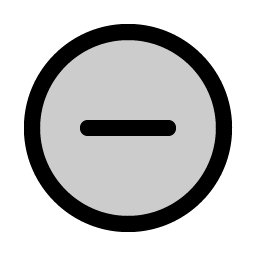 minus circle duotone icon