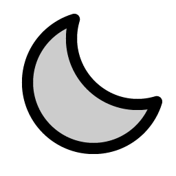 moon duotone icon