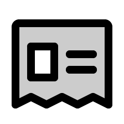 newspaper clipping duotone icon