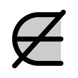 not member of duotone icon