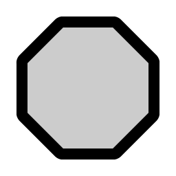 octagon duotone icon