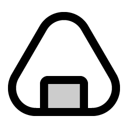 onigiri duotone icon