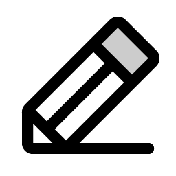 pencil line duotone icon