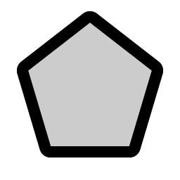 pentagon duotone icon