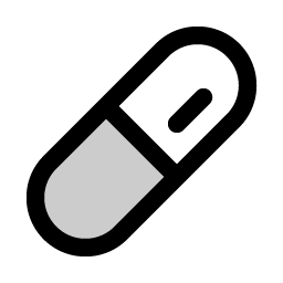 pill duotone icon