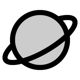planet duotone icon