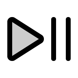 play pause duotone icon