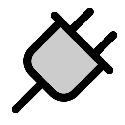 plug duotone icon