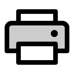 printer duotone icon