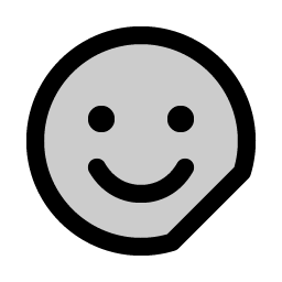 smiley sticker duotone icon