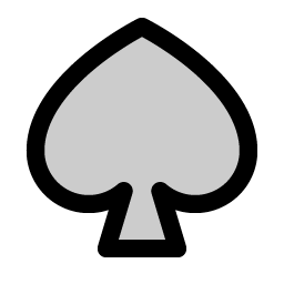 spade duotone icon