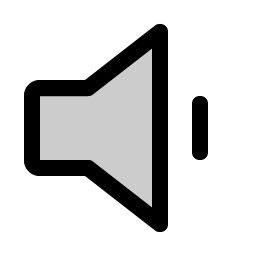 speaker simple low duotone icon