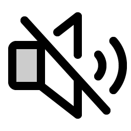 speaker slash duotone icon