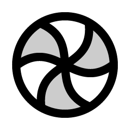 spinner ball duotone icon