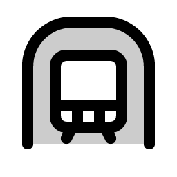 subway duotone icon