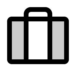 suitcase duotone icon