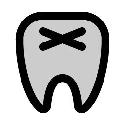 tooth duotone icon