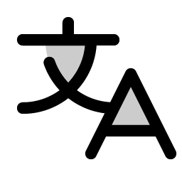 translate duotone icon