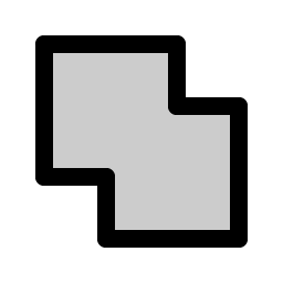 unite square duotone icon