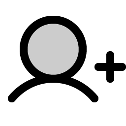user plus duotone icon