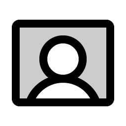 user rectangle duotone icon