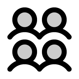 users four duotone icon