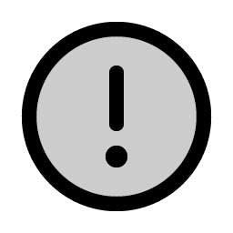 warning circle duotone icon