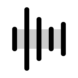 waveform duotone icon