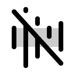 waveform slash duotone icon