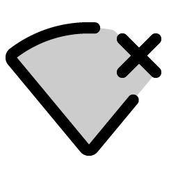wifi x duotone icon