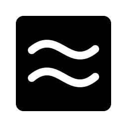 approximate equals fill icon