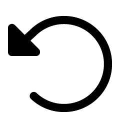 arrow counter clockwise fill icon